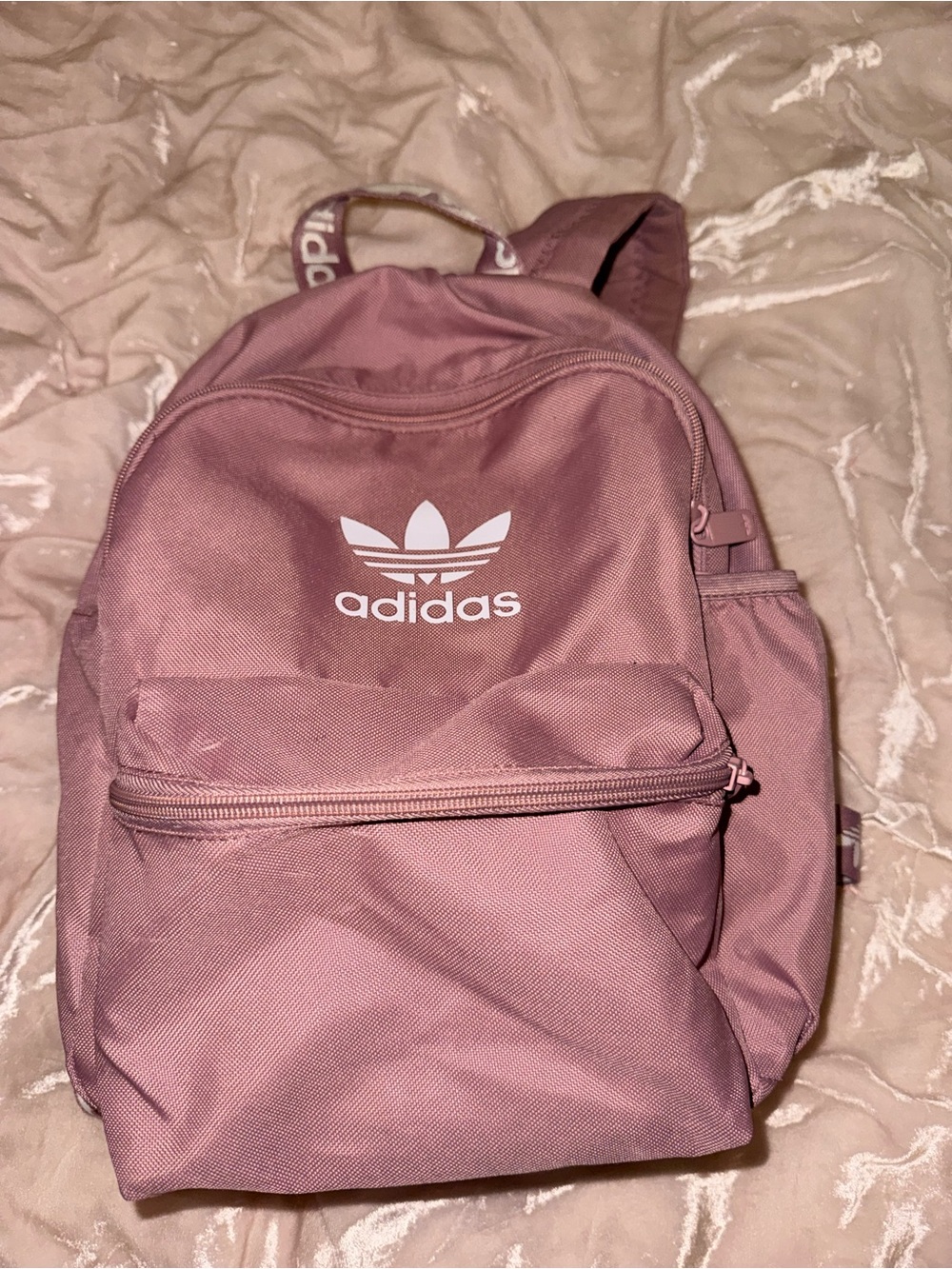 adidas Dusty Pink Trefoil mini backpack